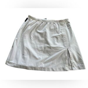 Nike dry fit  white tennis skirt with thigh slit